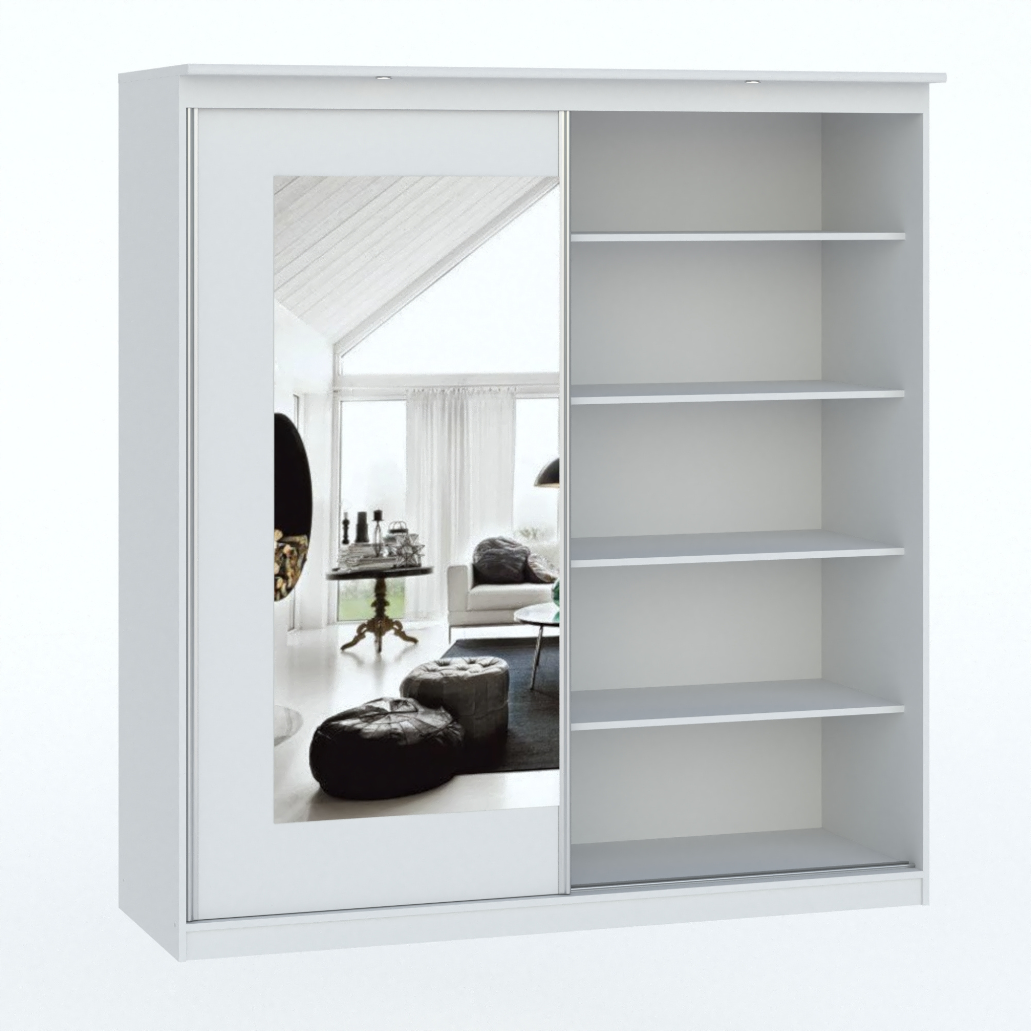 Spinta MORTY 2D2L/180 su veidrodžiu