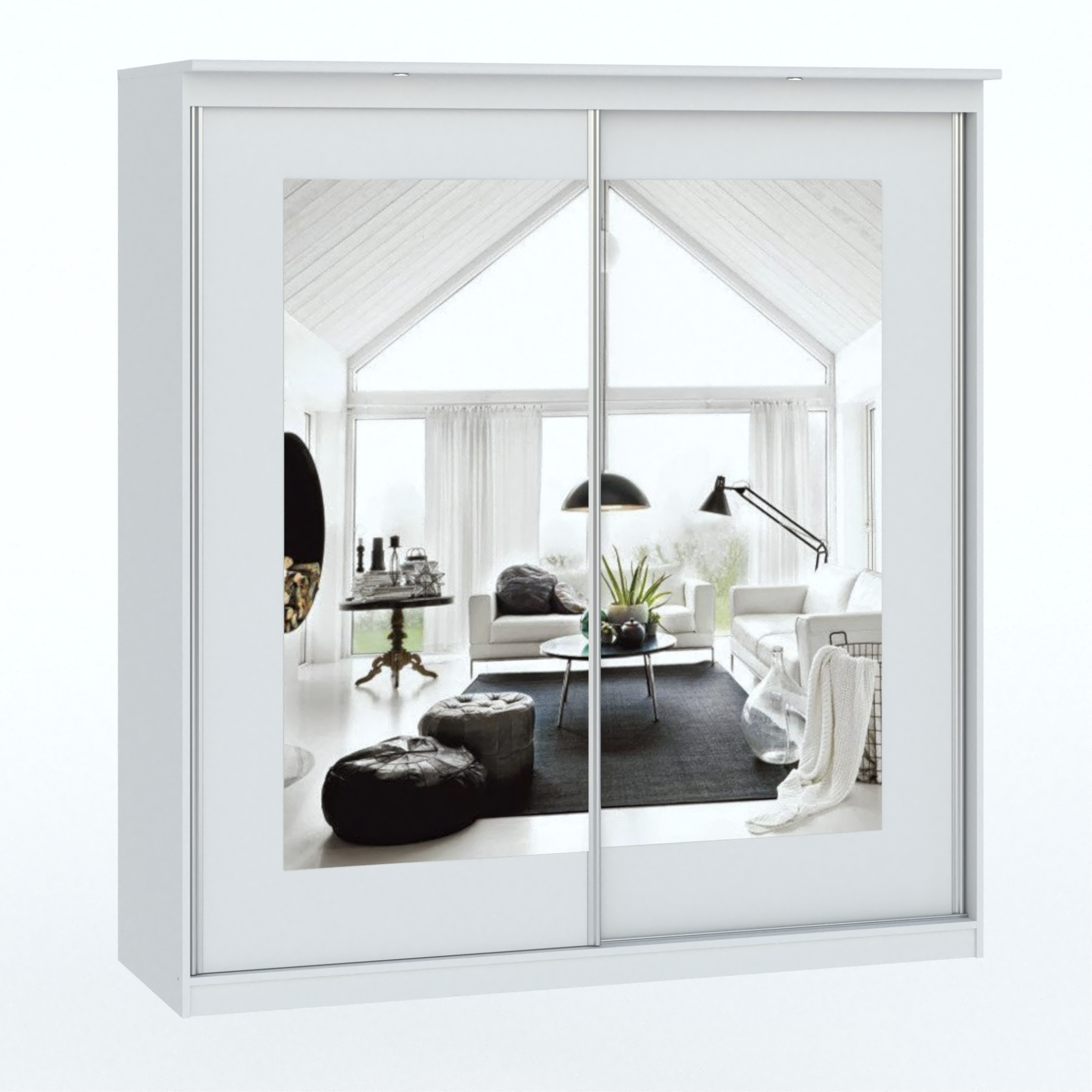 Spinta MORTY 2D2L/180 su veidrodžiu