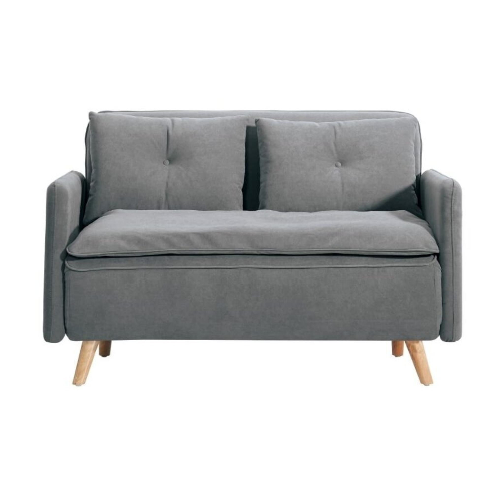 Sofa-lova „Bliss“ pilkos spalvos – modernus dizainas ir patogus poilsis mažoms erdvėms