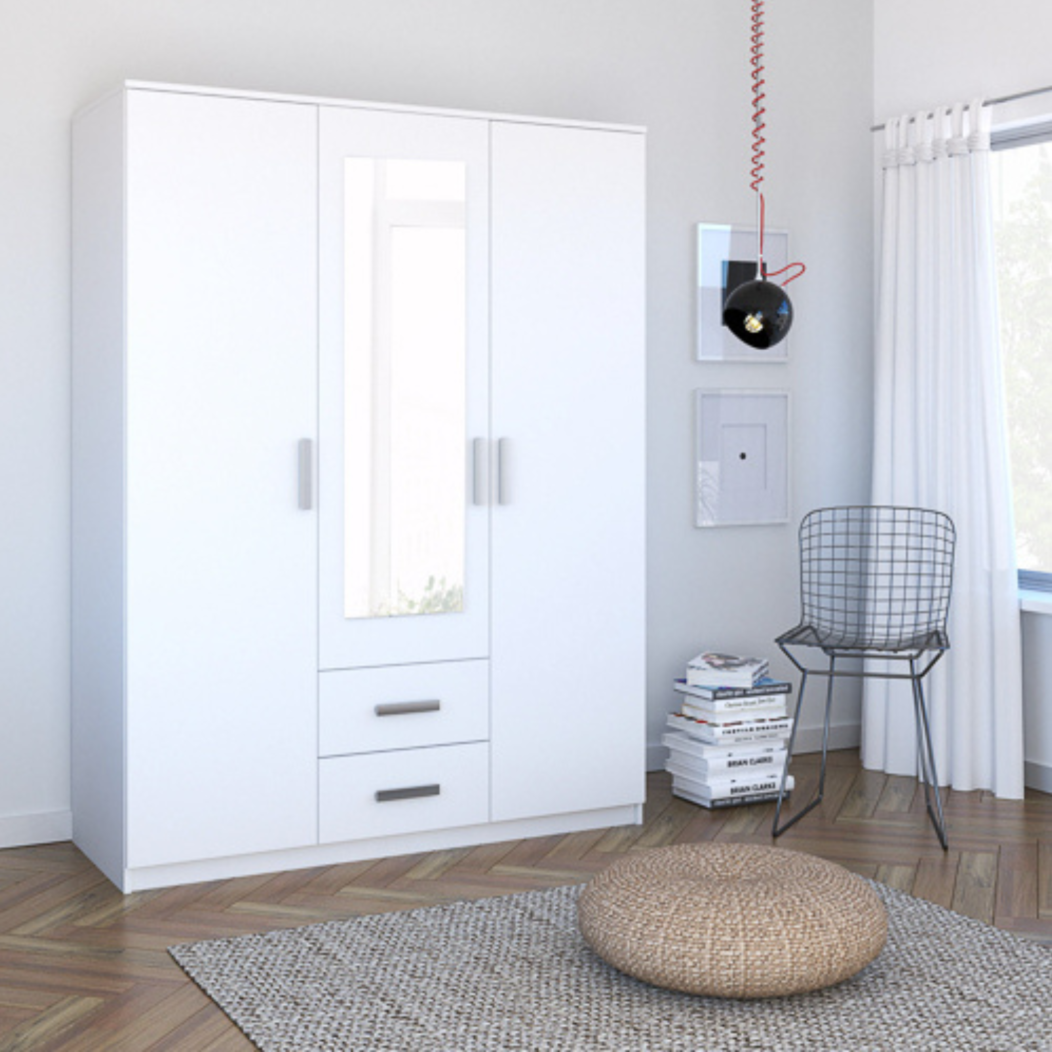 Spinta TAMINA 3D2S su veidrodžiu