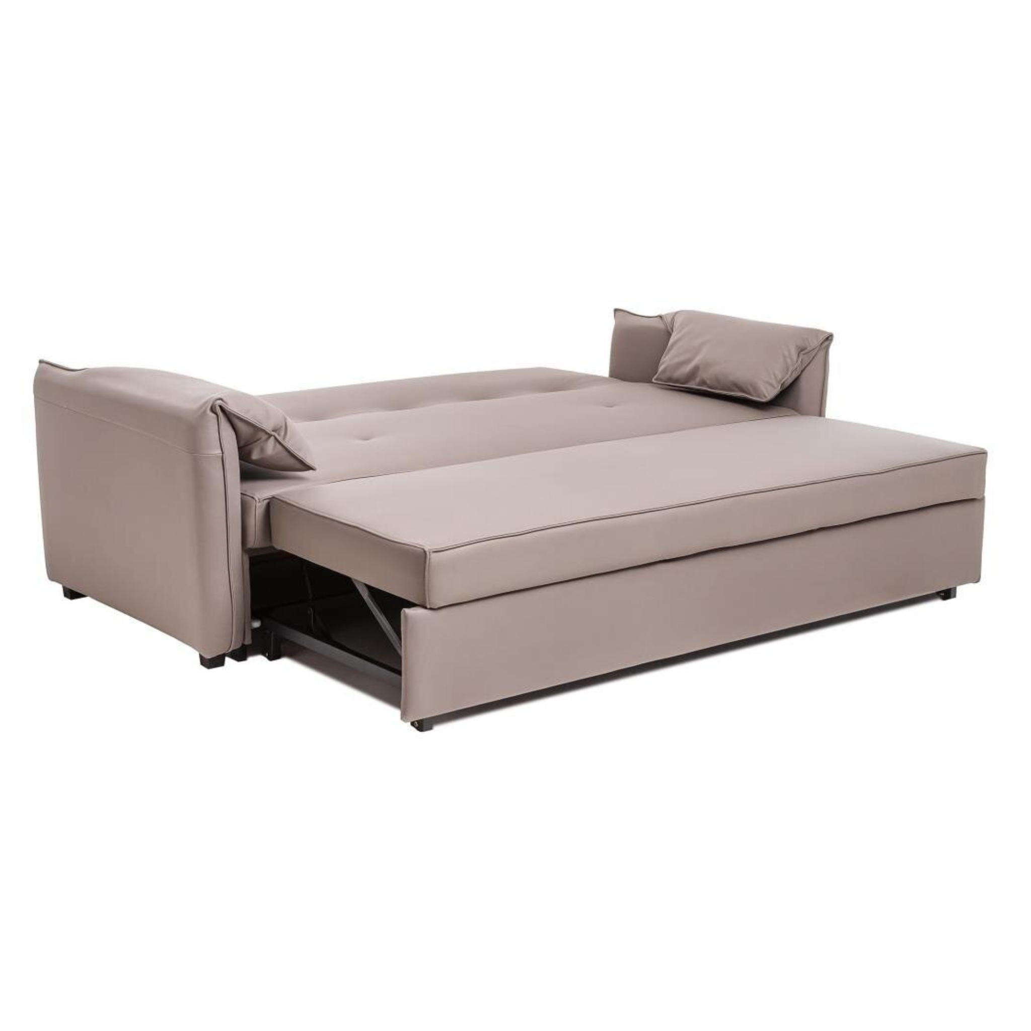 Sofa-lova „Nexus“ išskleista į miegamą padėtį – patogi 140×190 cm lova
