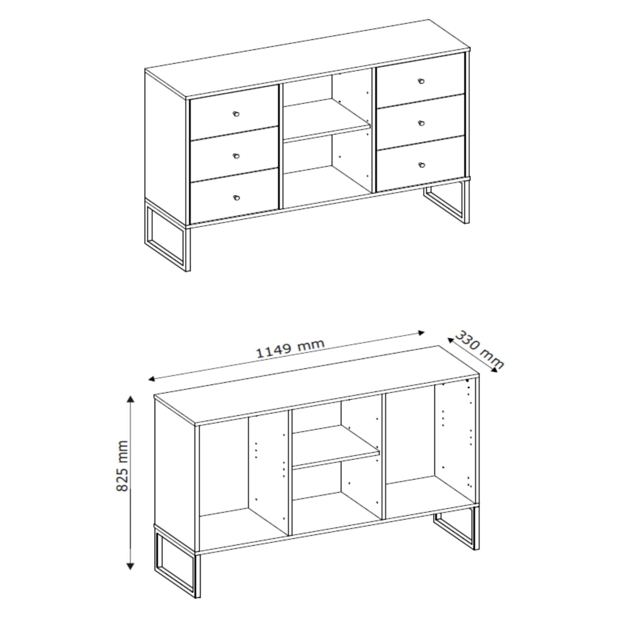 Komoda LINEA CABINET 6S