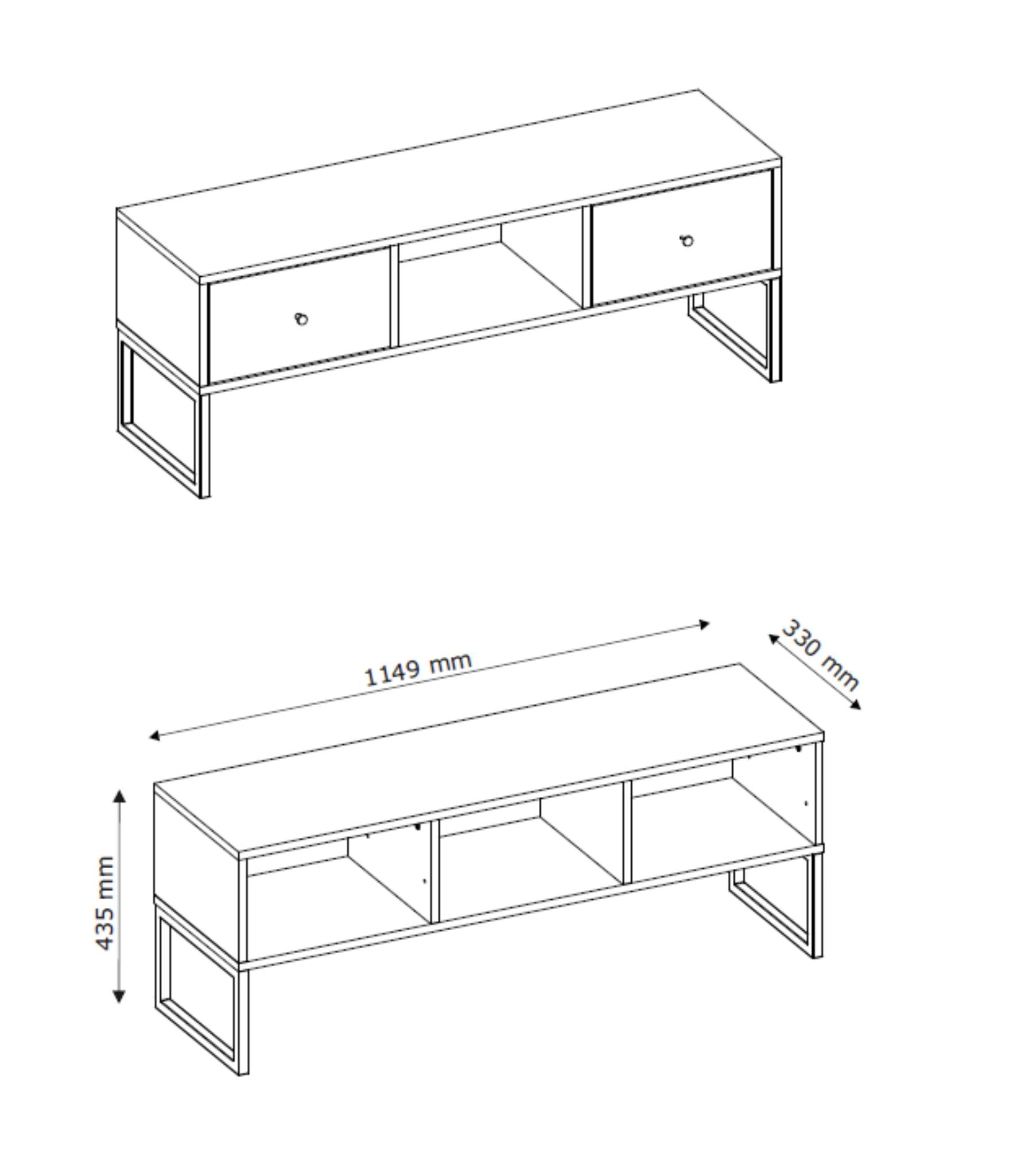 TV staliukas LINEA LOWBOARD 2S