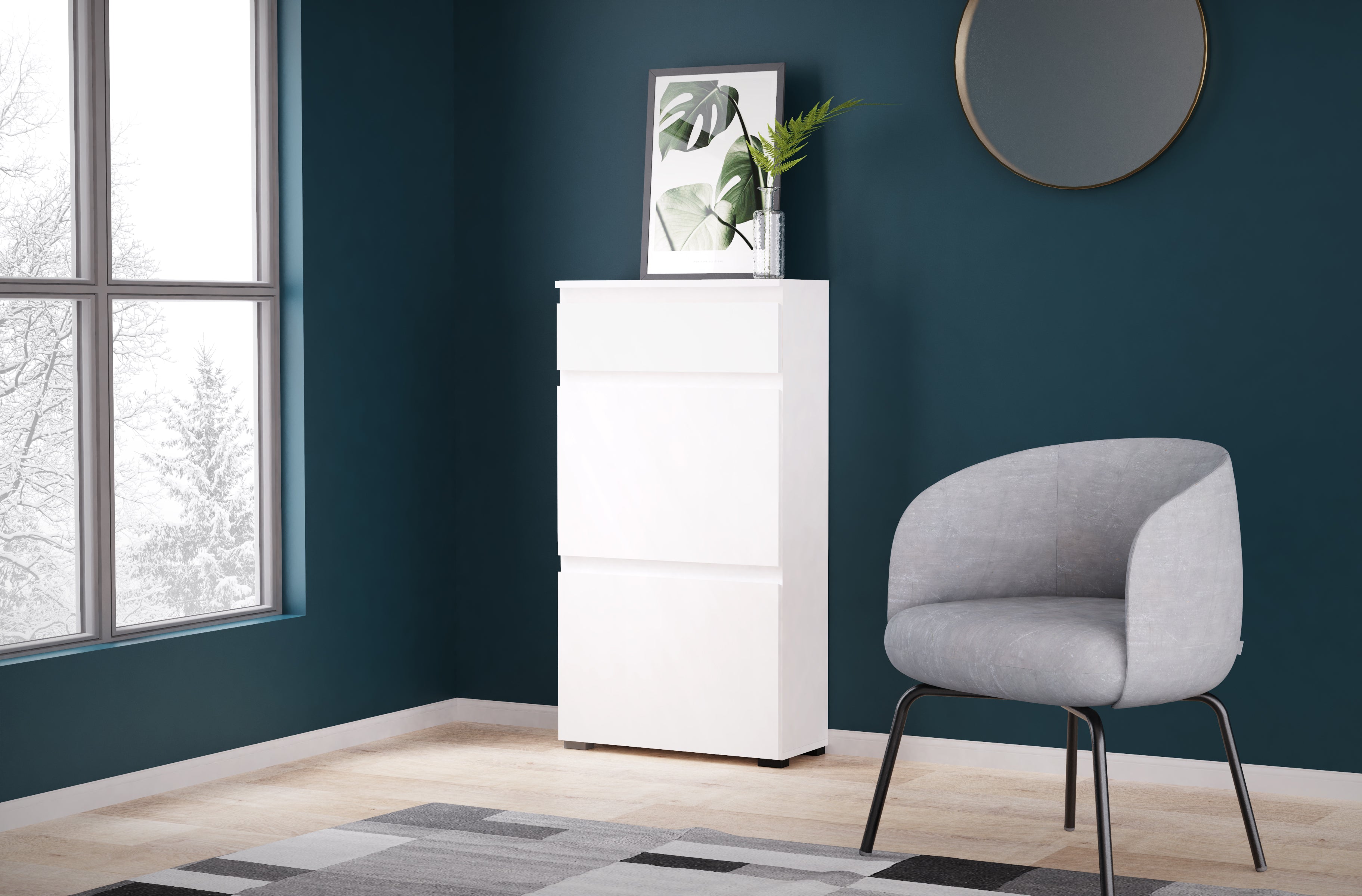 Batų dėžė "White"