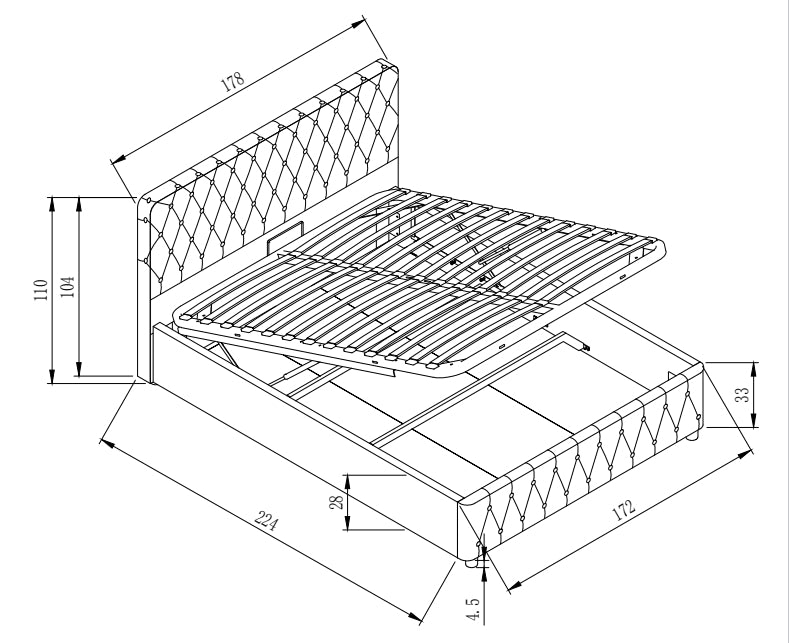 Miegamojo lova AURORA