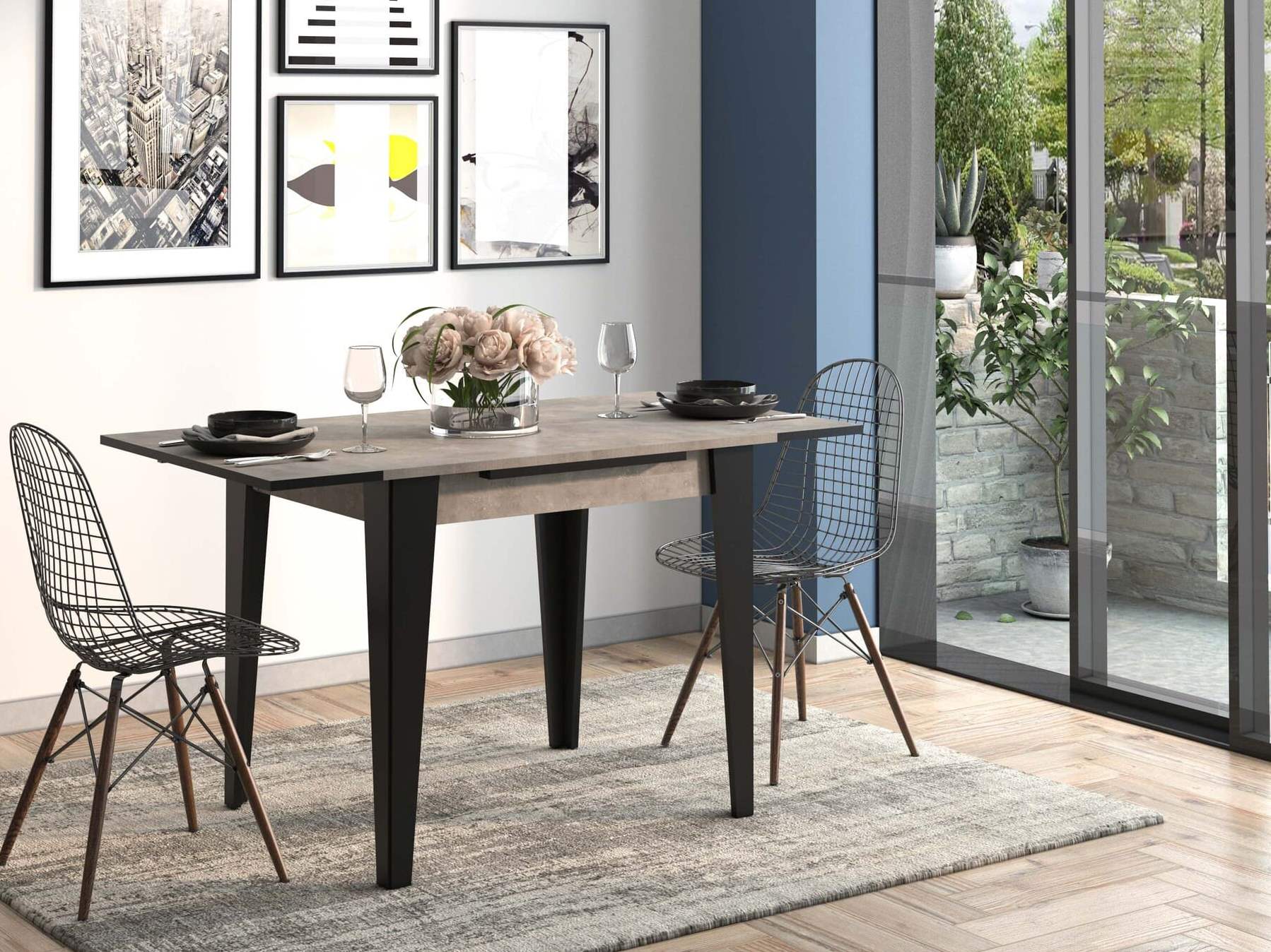 Ištiesiamas stalas BEGUM-90