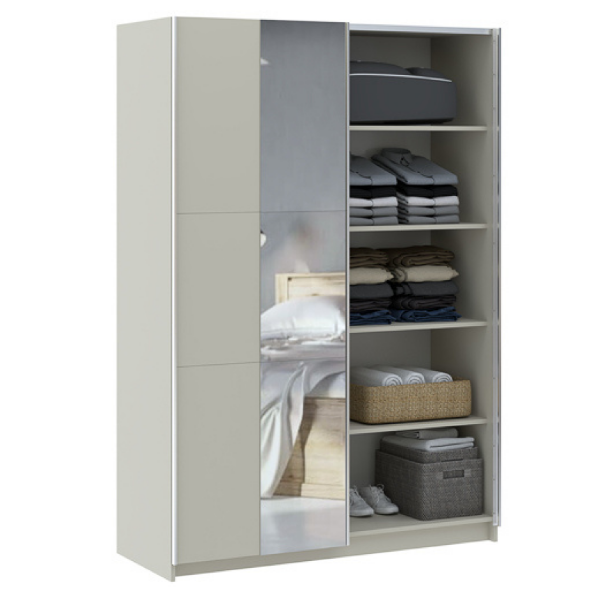 Spinta LUSE su veidrodžiu